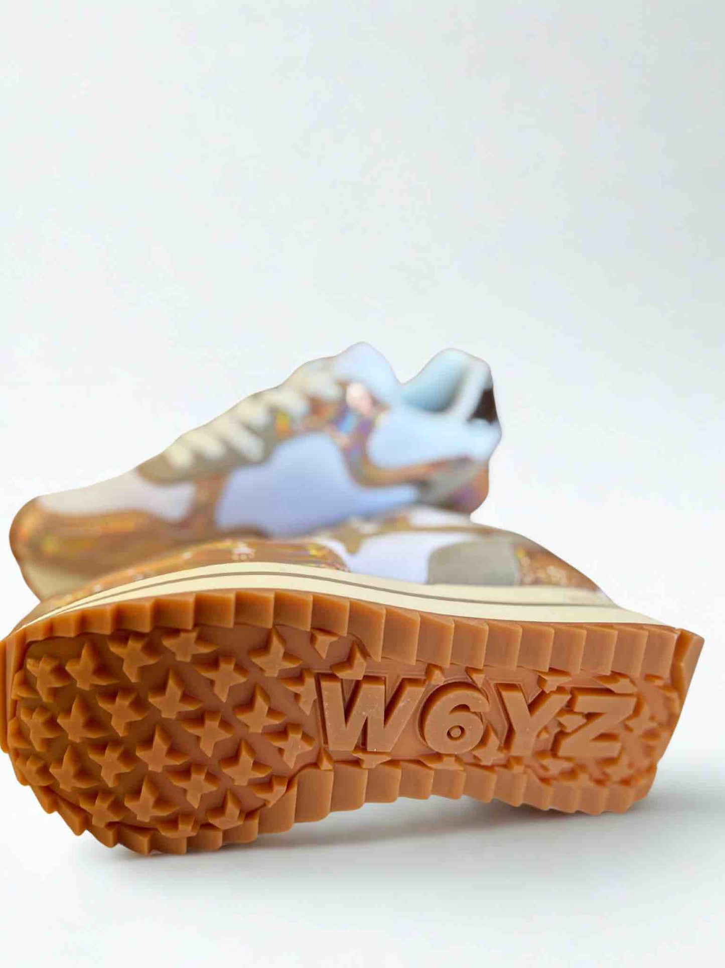 DEVA W. MIRROR NYLON SNEAKER - PINK/WHITE/BEIGE