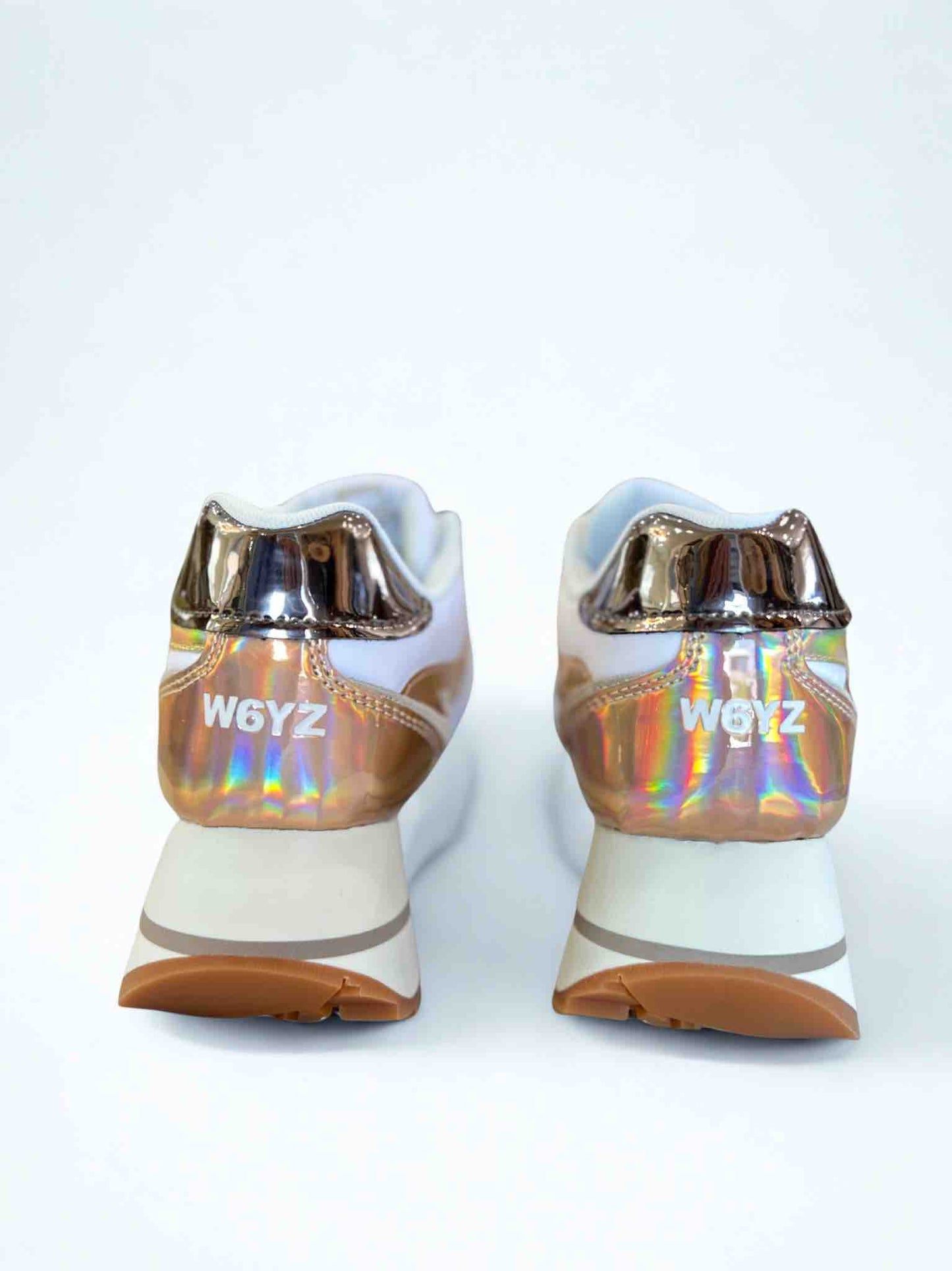 DEVA W. MIRROR NYLON SNEAKER - PINK/WHITE/BEIGE