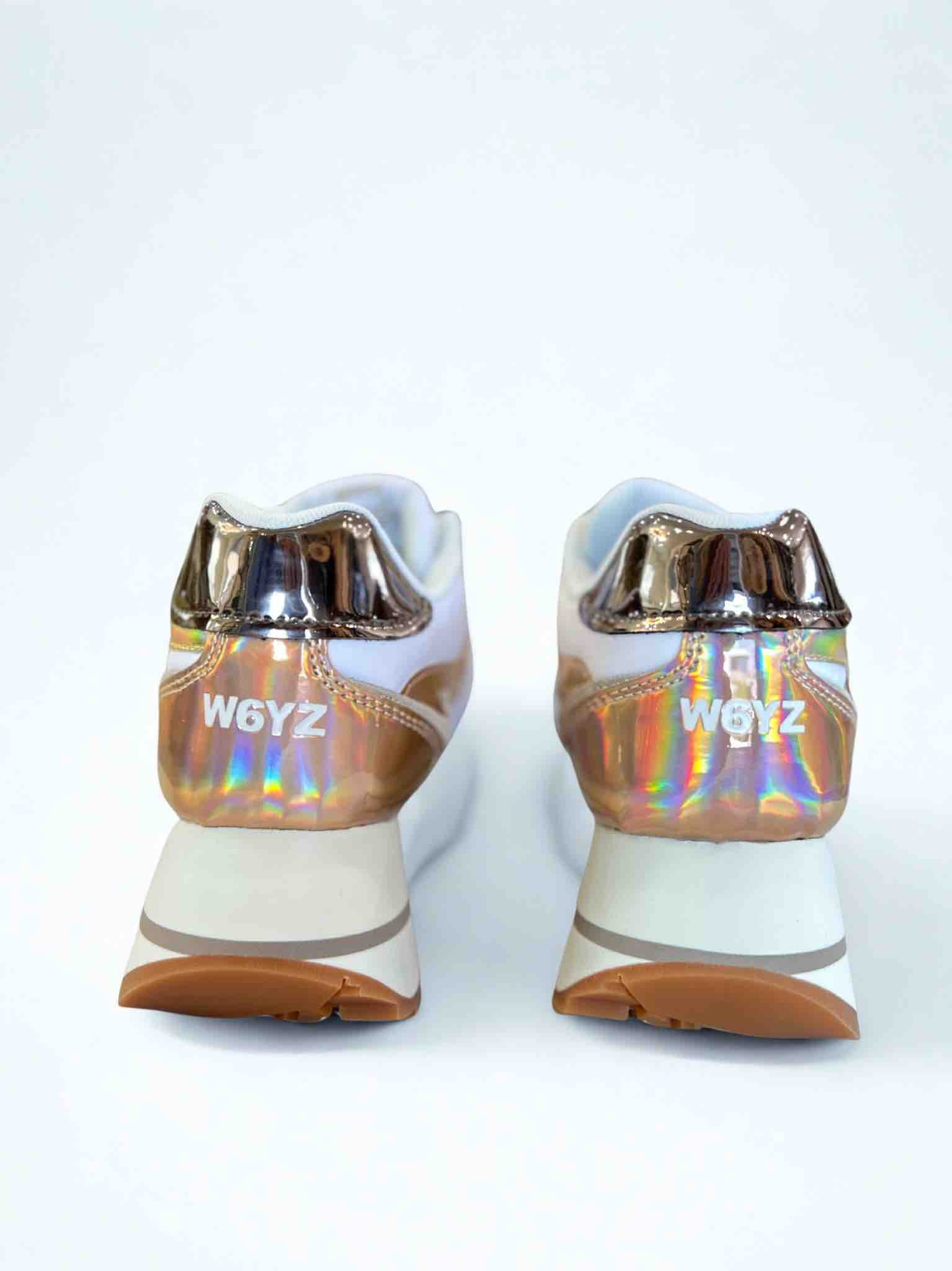 DEVA W. MIRROR NYLON SNEAKER - PINK/WHITE/BEIGE