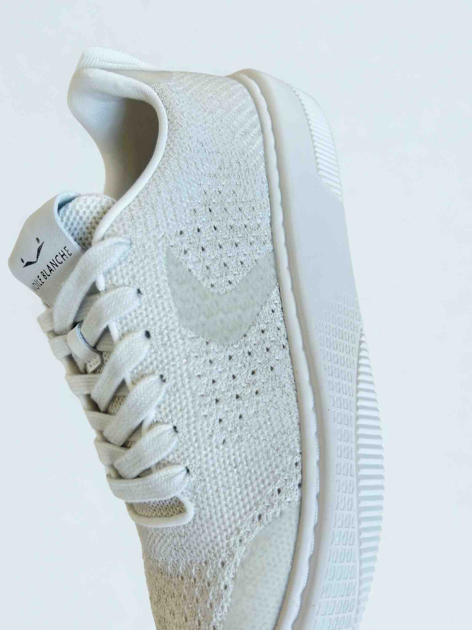 GEMINI KNIT SNEAKER - WHITE