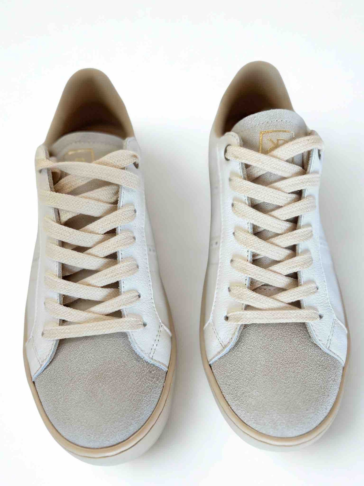 ODILE D WOMEN'S CALF LEATHER SNEAKER - WHITE/GREEN