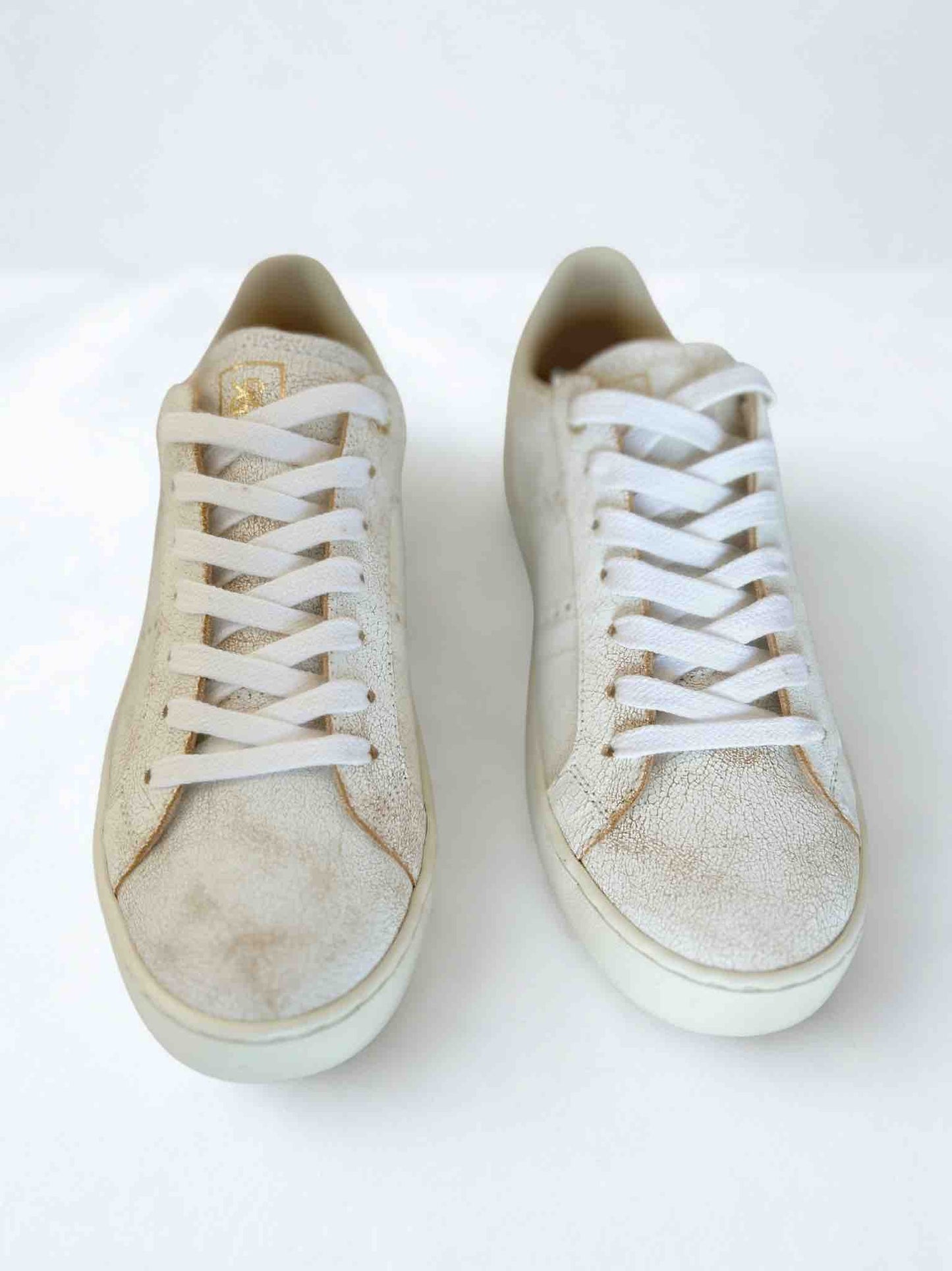 ODILE D WOMEN'S CALF LEATHER SNEAKER - CRACKLE