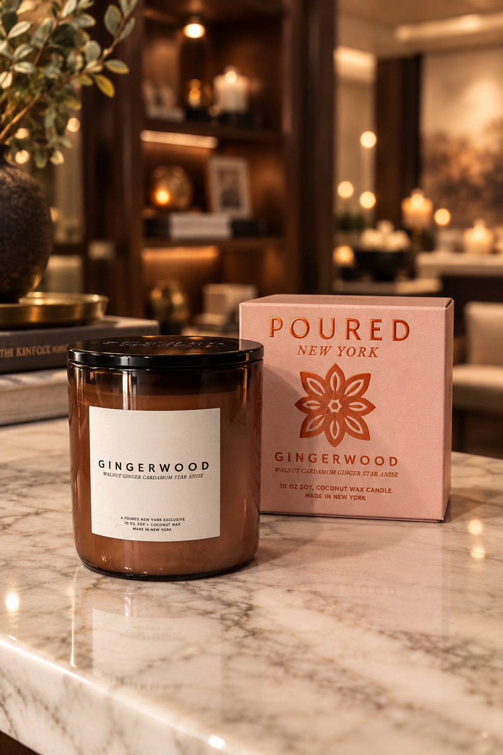 GINGERWOOD SOY WAX CANDLE