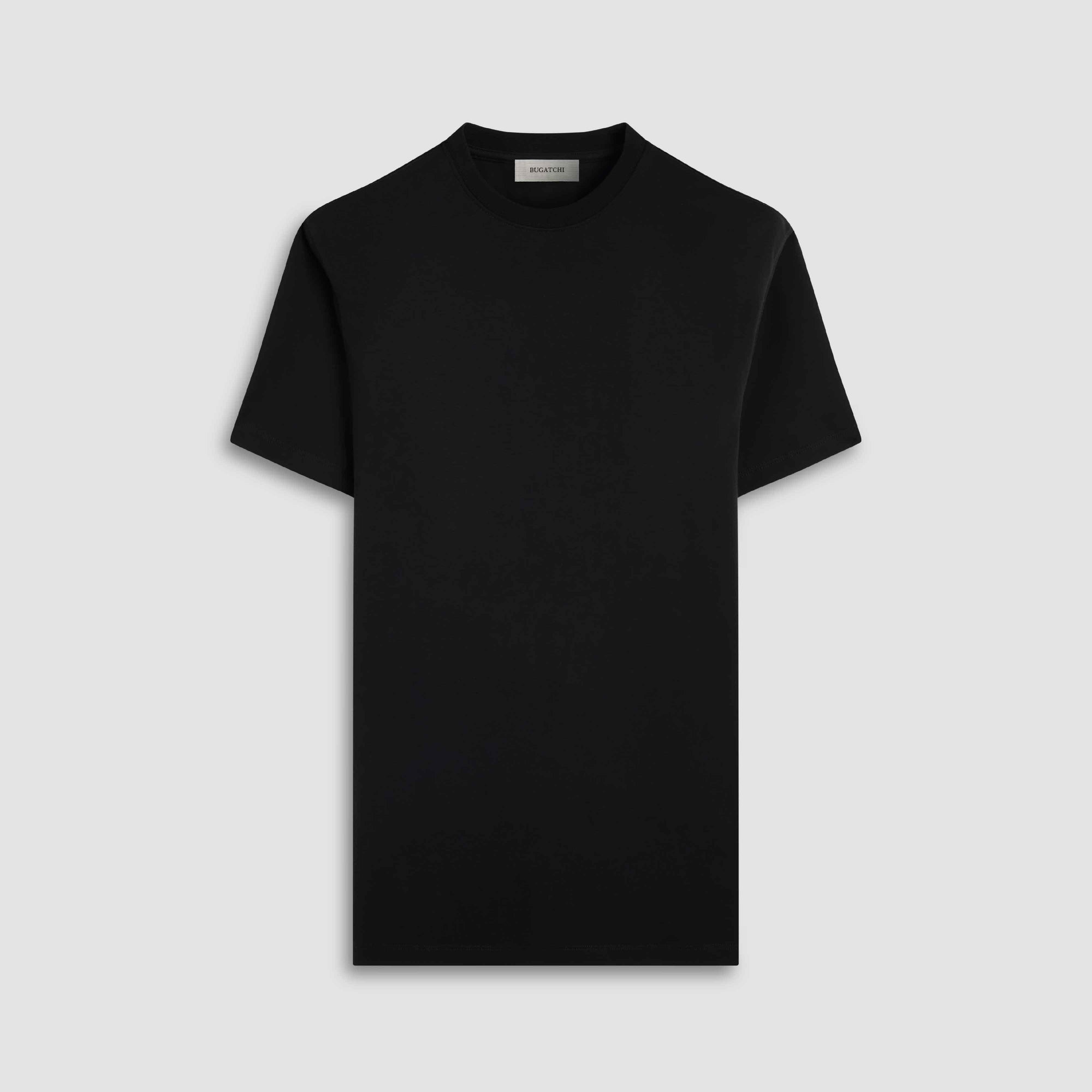 THE ESSENTIAL PIMA COTTON CREW - BLACK