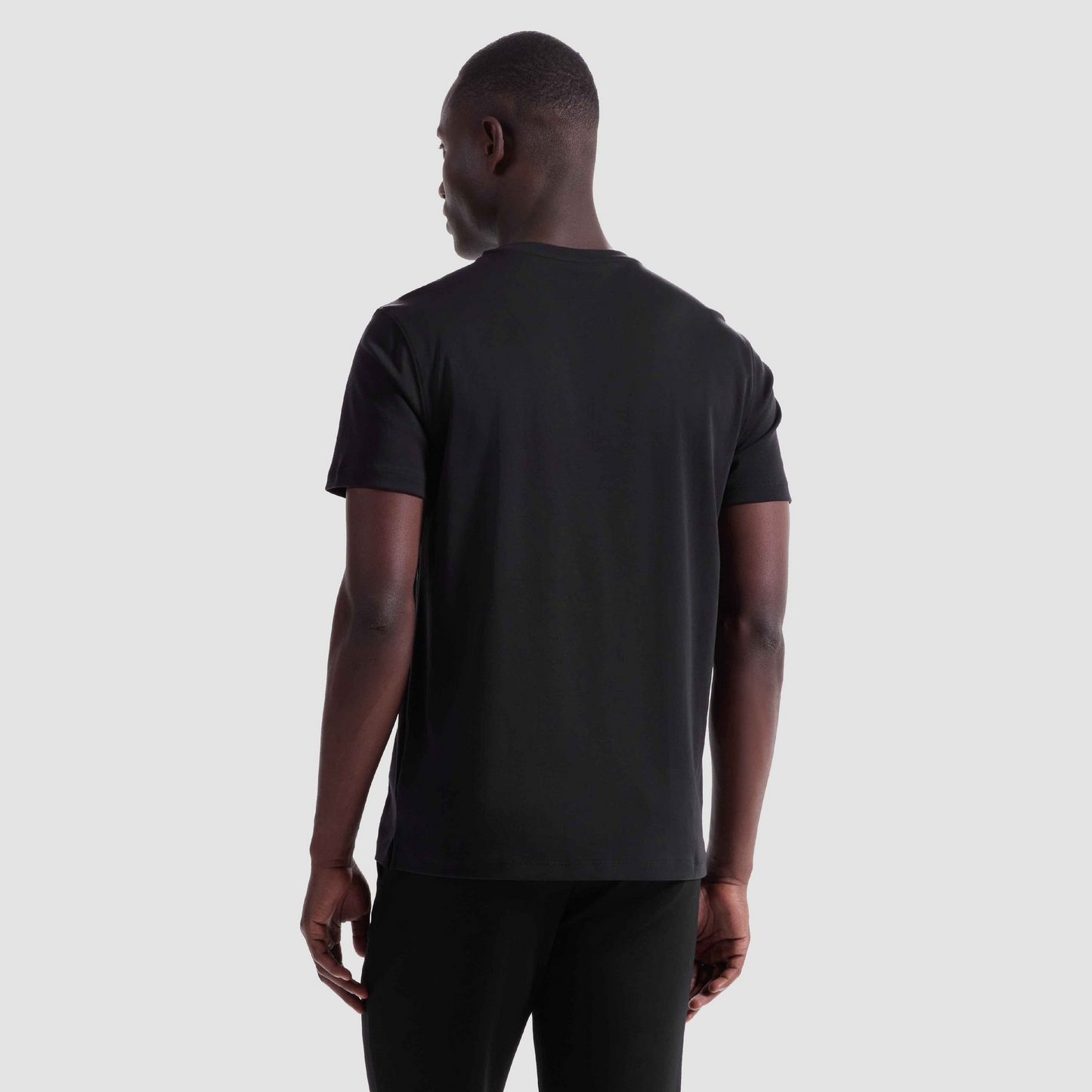 THE ESSENTIAL PIMA COTTON CREW - BLACK