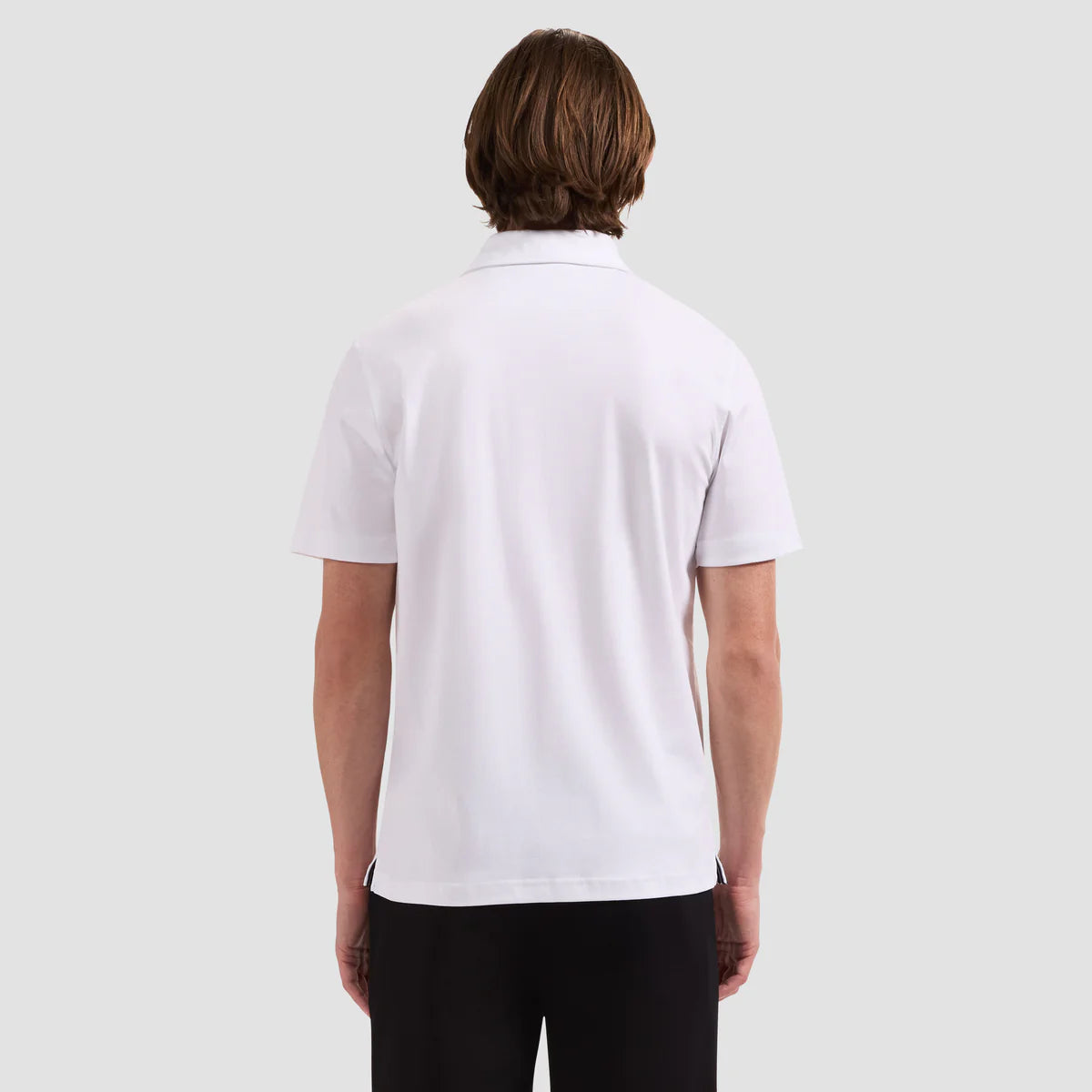 SOLID PIMA COTTON POLO - WHITE