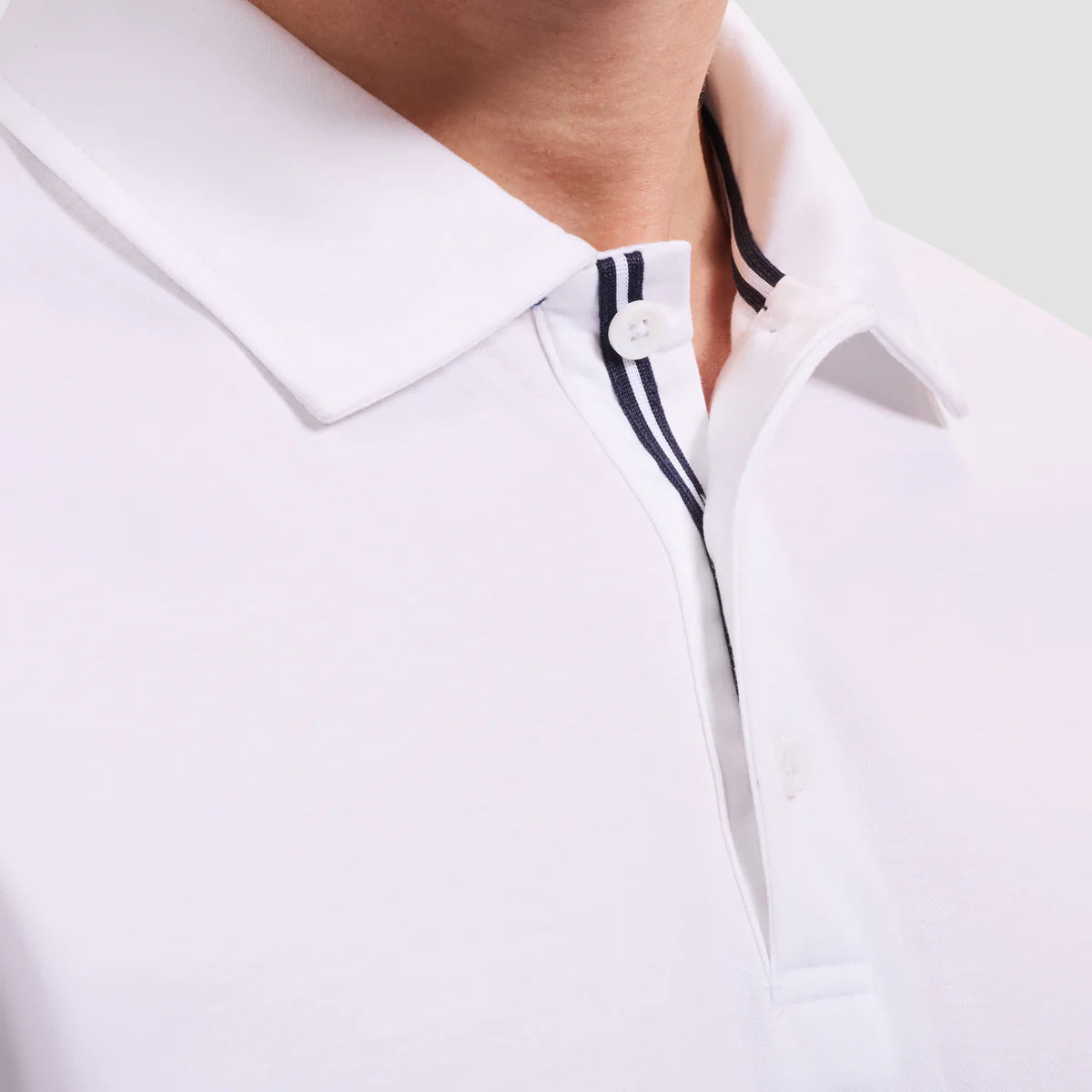 SOLID PIMA COTTON POLO - WHITE