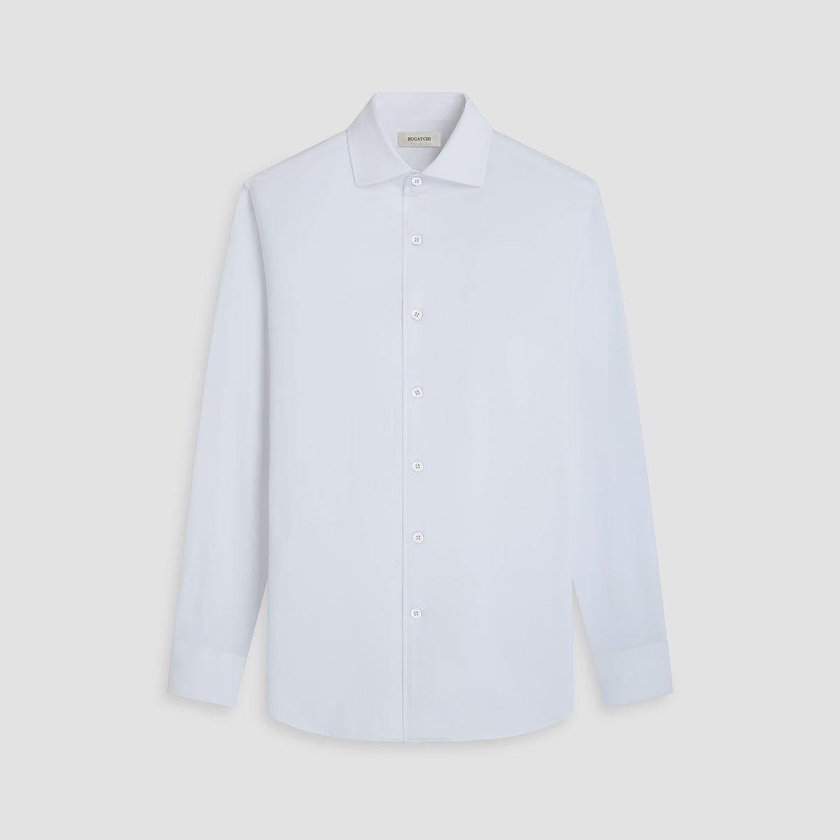 SOLID 8 WAY STRETCH BUTTON DOWN SHIRT - WHITE