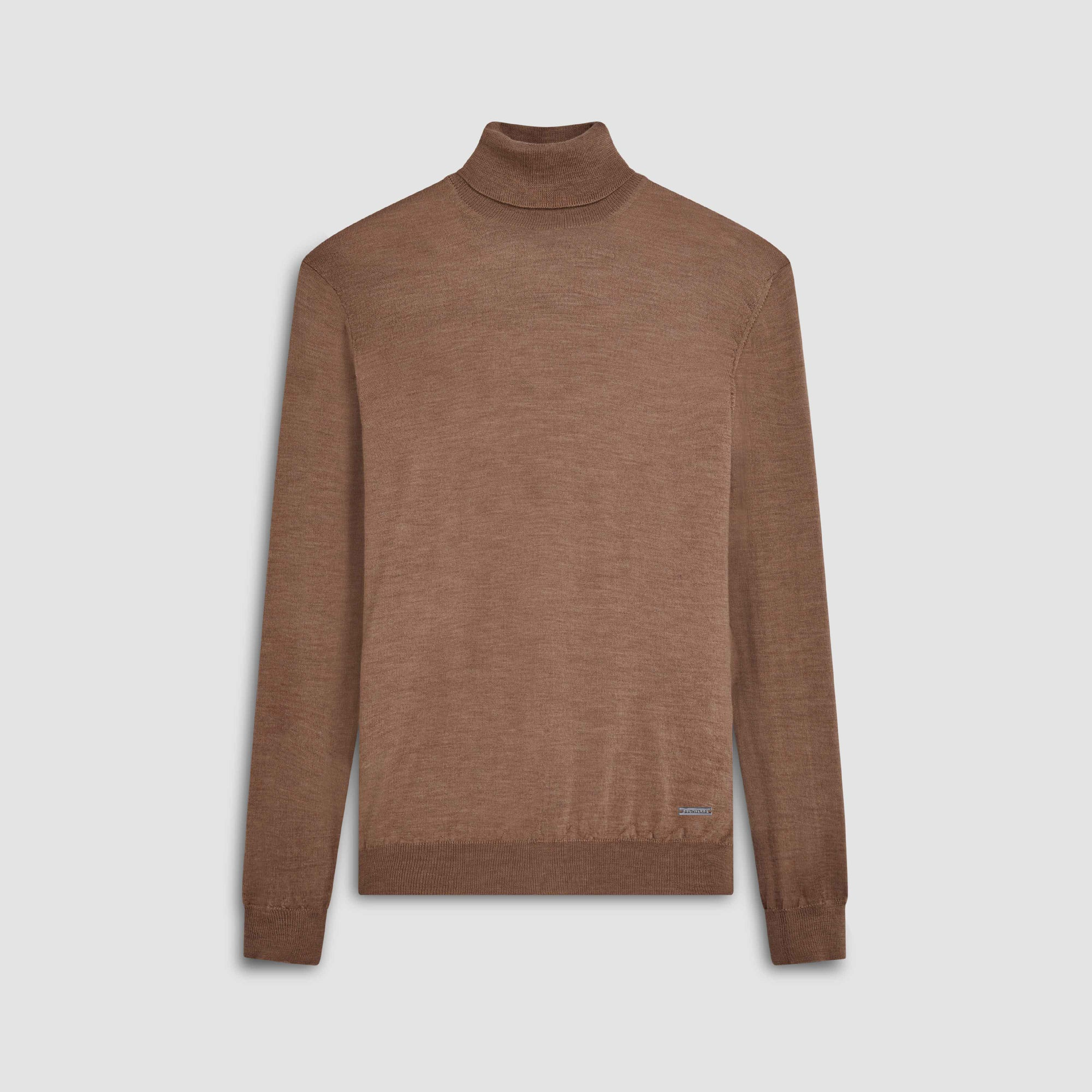 SUPER MERINO WOOL TURTLENECK - CAMEL