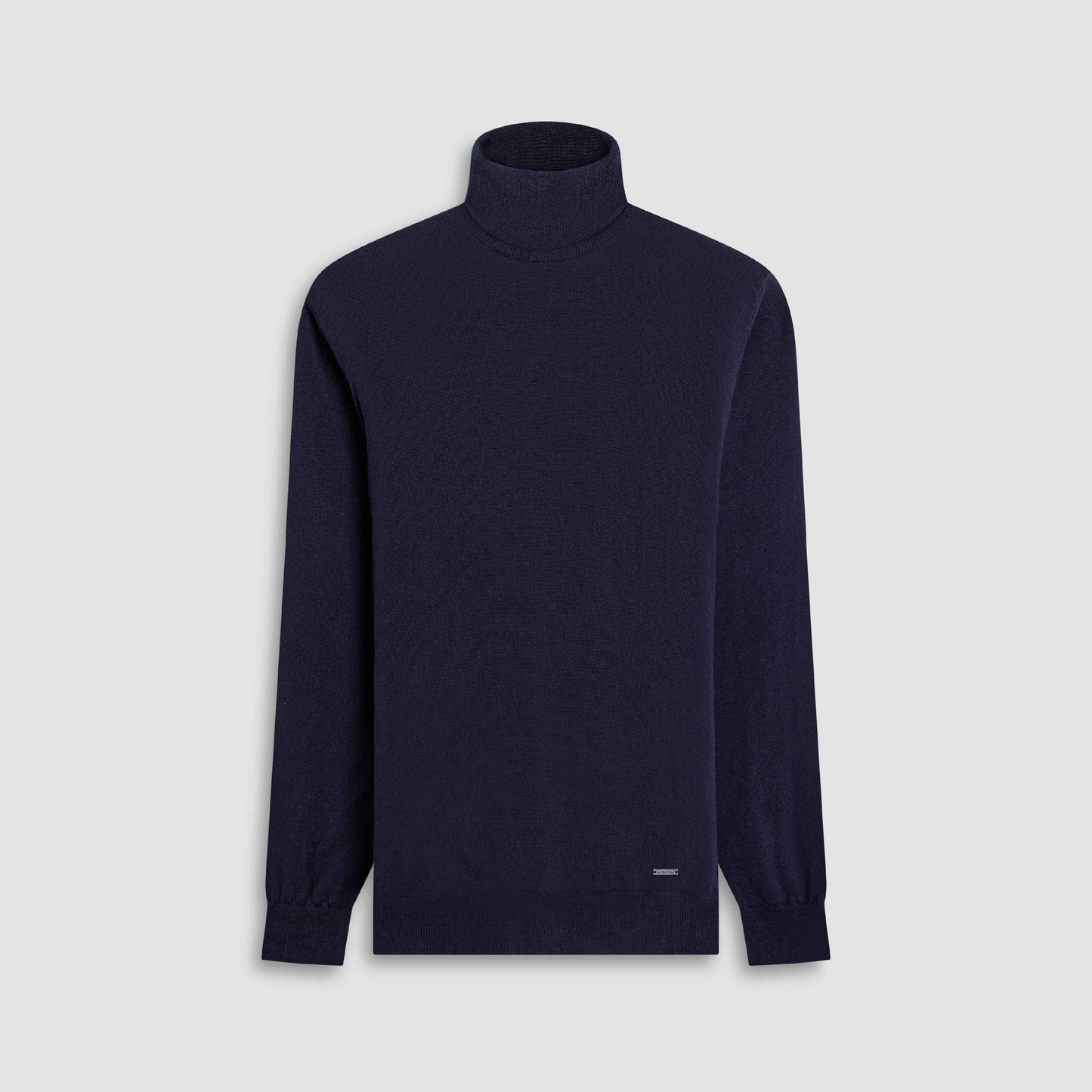 SUPER MERINO WOOL TURTLENECK - BLACK
