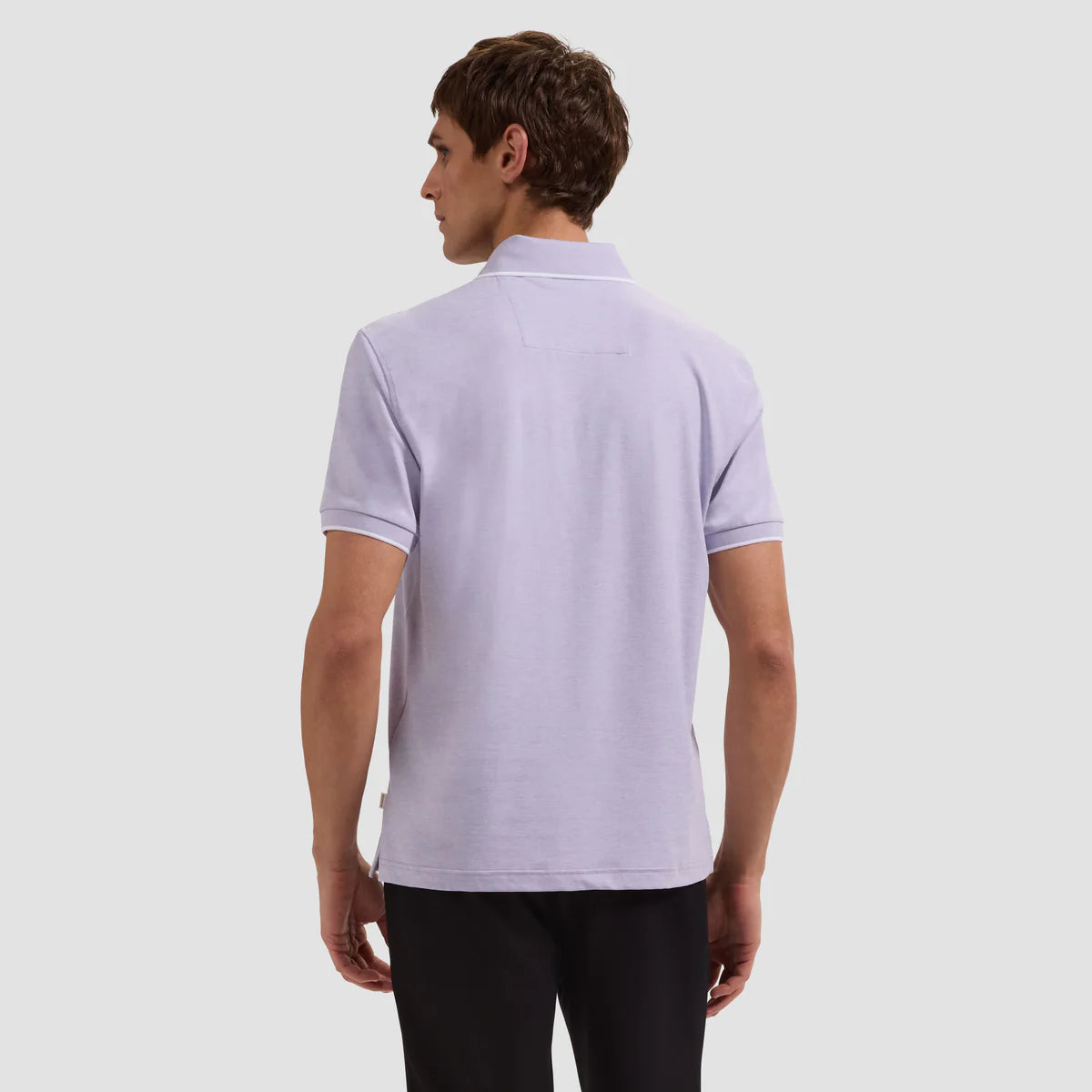 PERFORMANCE POLO WITH CONTRAST TRIM - LAVENDER