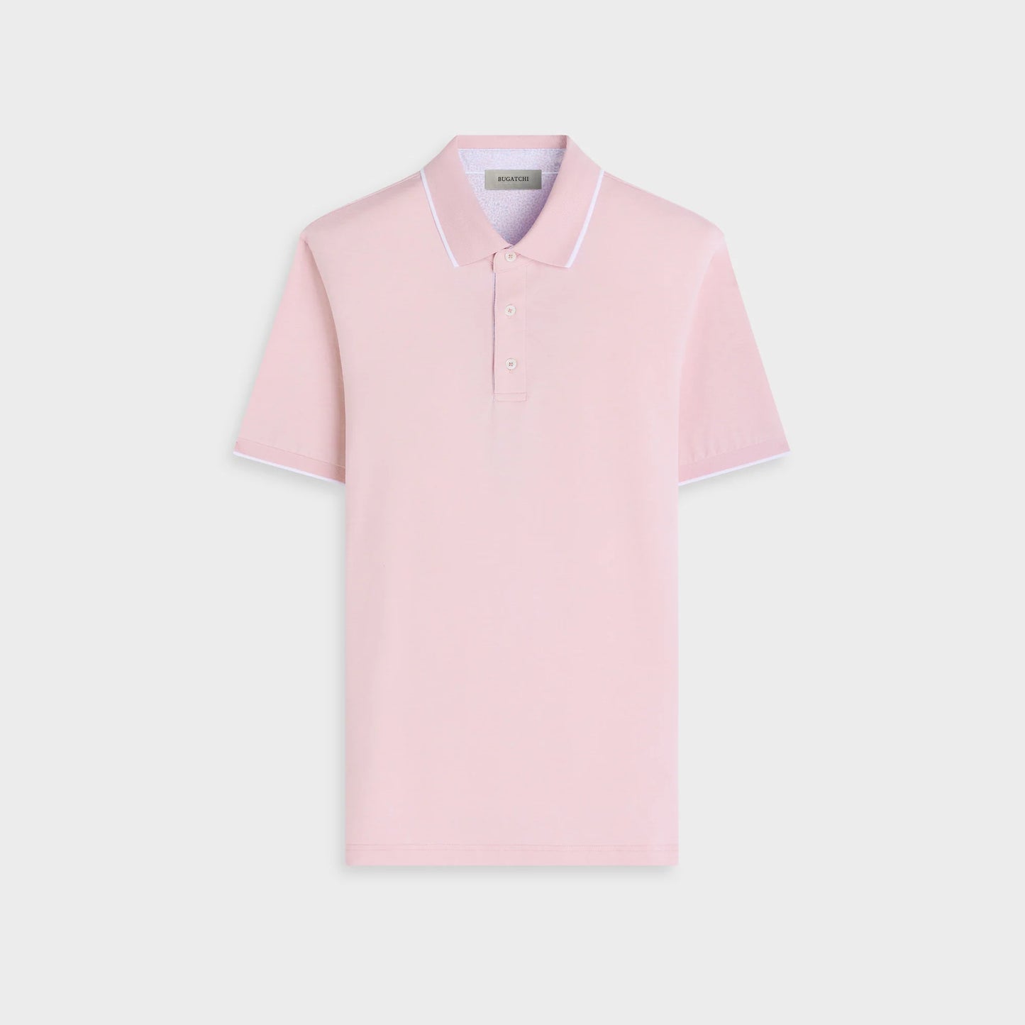 PERFORMANCE POLO WITH CONTRAST TRIM - PINK