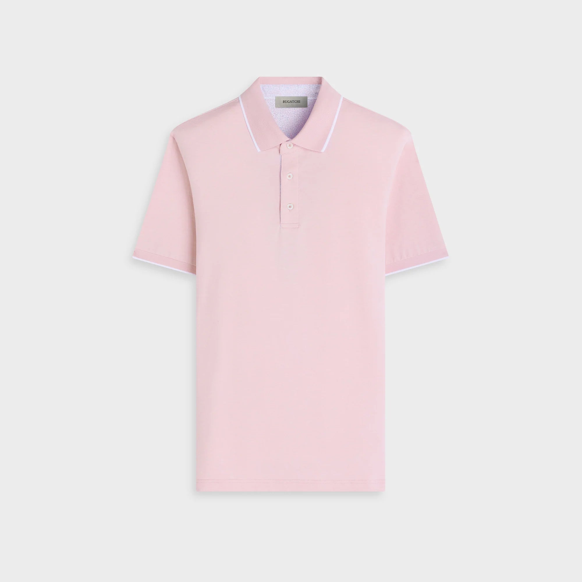 PERFORMANCE POLO WITH CONTRAST TRIM - PINK