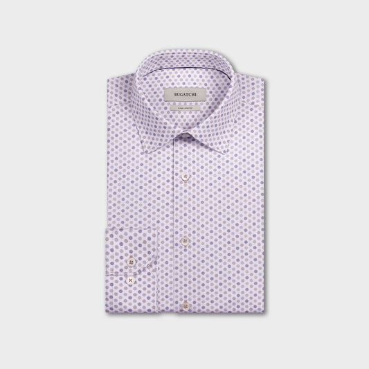 POLKA DOT 8 WAY STRETCH SHIRT - SAND