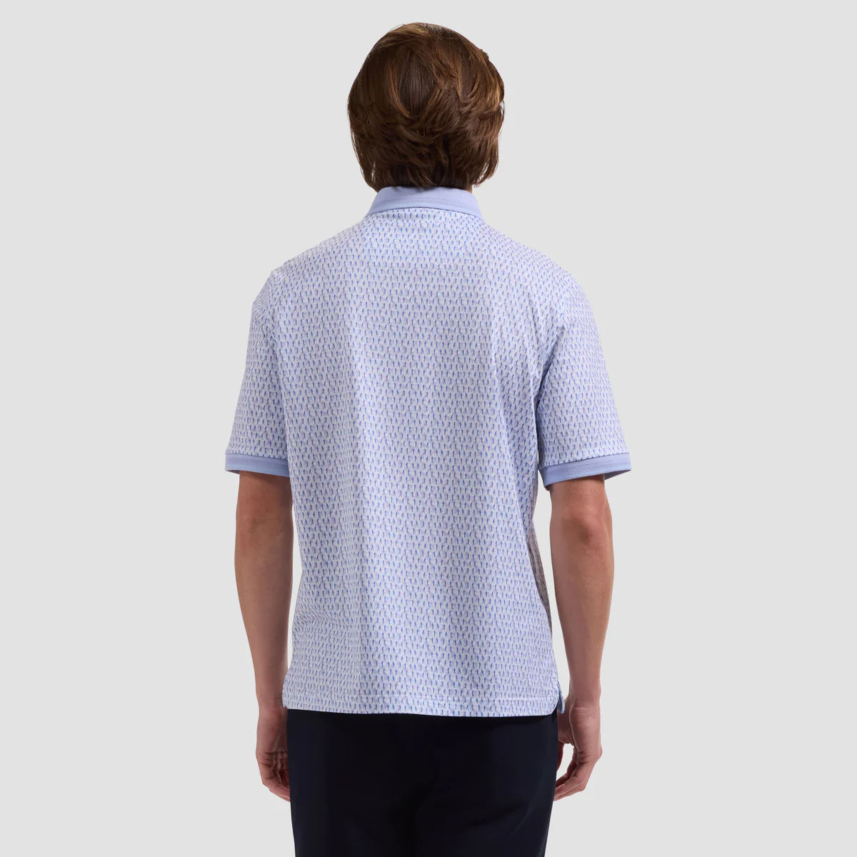 GOLF PRINT OOOHCOTTON POLO - LAVENDER