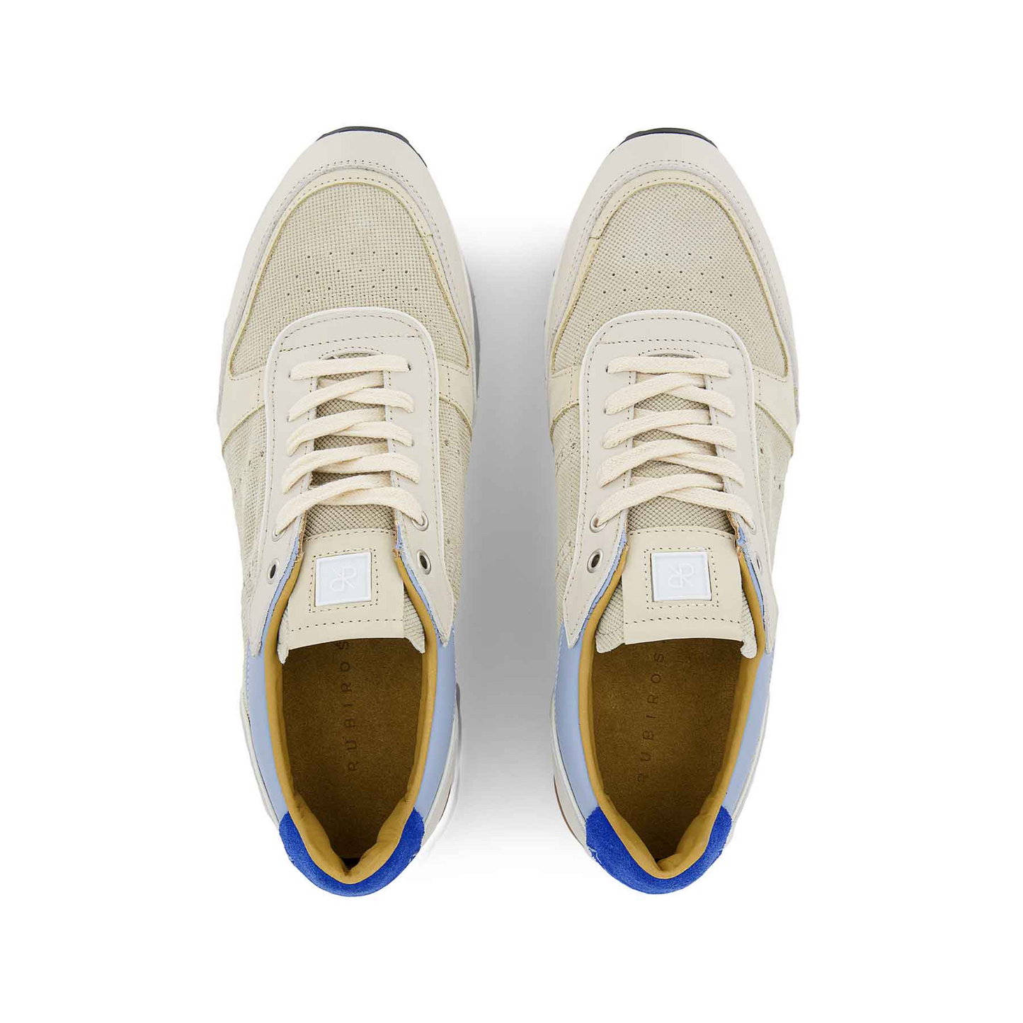 JOAN MEN'S SUEDE AND LEATHER SNEAKER - BEIGE