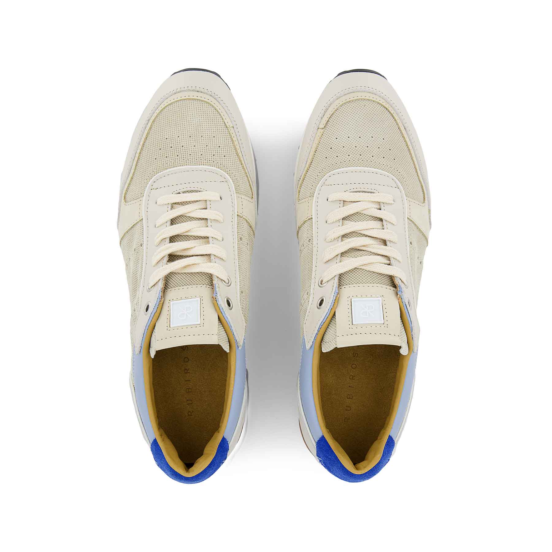 JOAN MEN'S SUEDE AND LEATHER SNEAKER - BEIGE