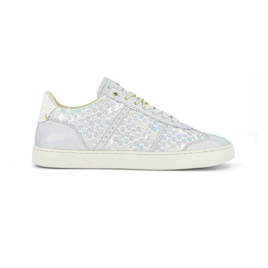 JUDY DO COUTURE WOMEN'S LEATHER SNEAKER - SILVER