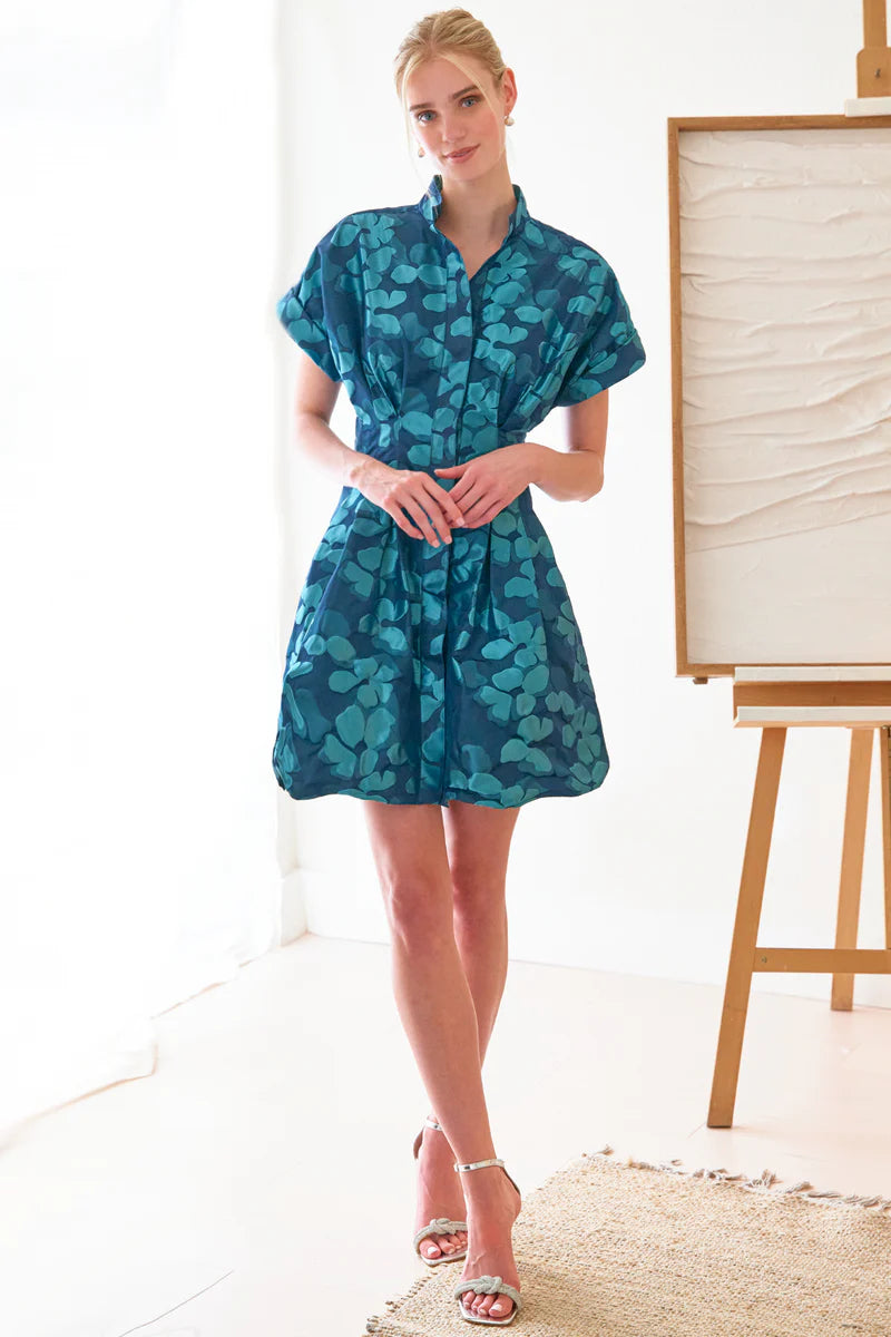 JAMES LILYPAD JACQUARD BUBBLE DRESS