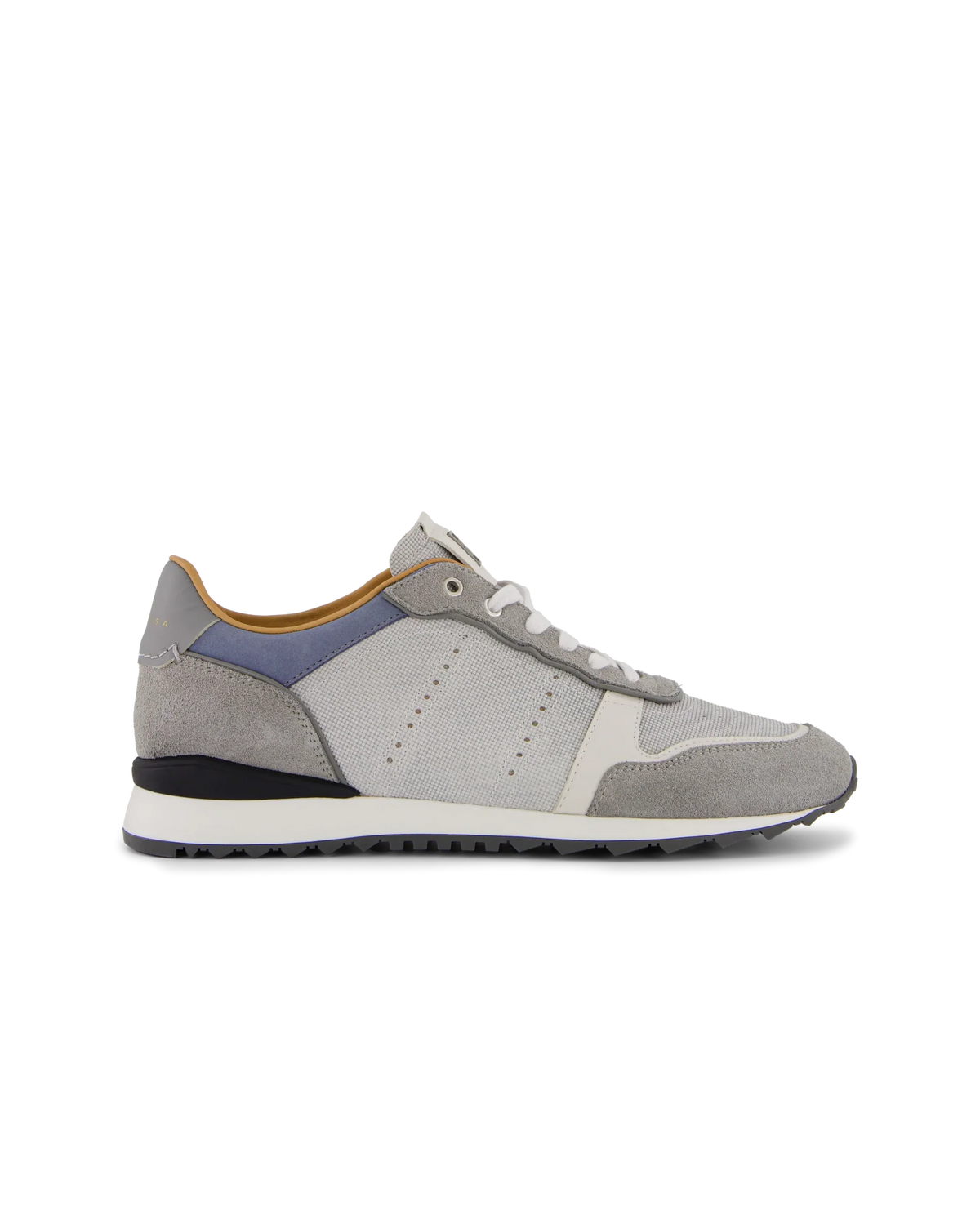 JOAN MEN'S SUEDE AND LEATHER SNEAKER - LIGHT GREY
