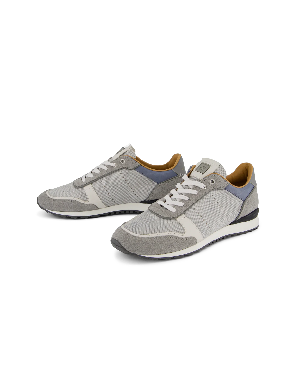 JOAN MEN'S SUEDE AND LEATHER SNEAKER - LIGHT GREY
