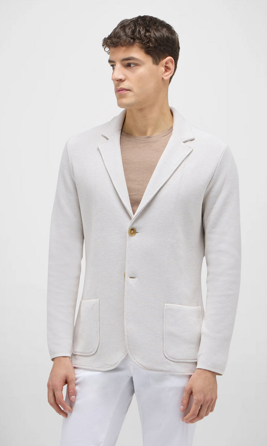 PIQUET COTTON SILK SWACKET - LIGHT BEIGE