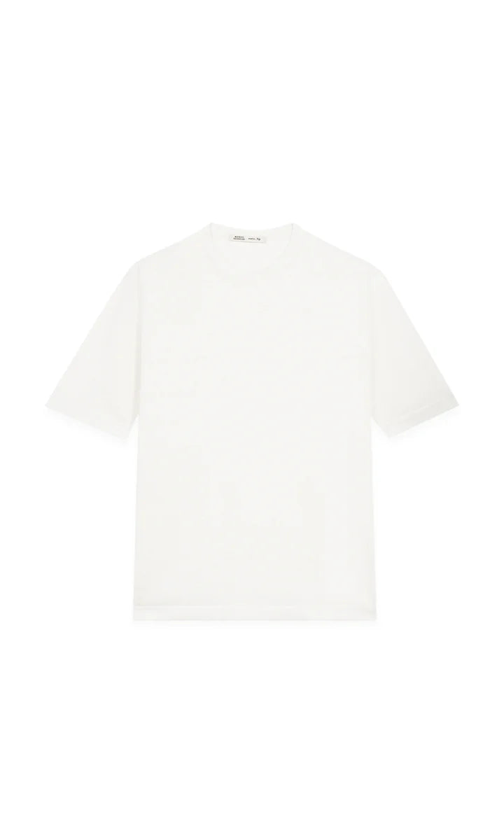 TONAL CRINKLED LINEN SHORT SLEEVE SHIRT - FULL WHITE