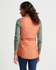 ADDISON QUILTED TRAVEL VEST - CAYENNE