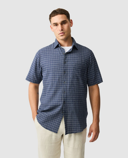 GOWENBRIDGE STRETCH SHIRT - NAVY