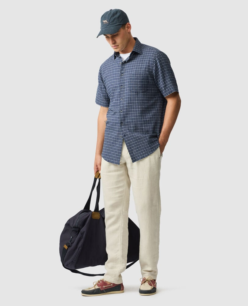 GOWENBRIDGE STRETCH SHIRT - NAVY