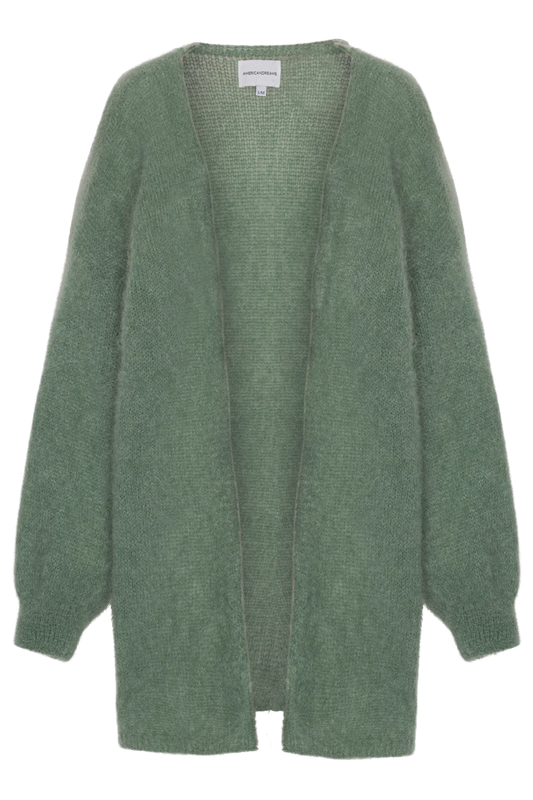 LEE MIDI CARDIGAN - DUSTY GREEN
