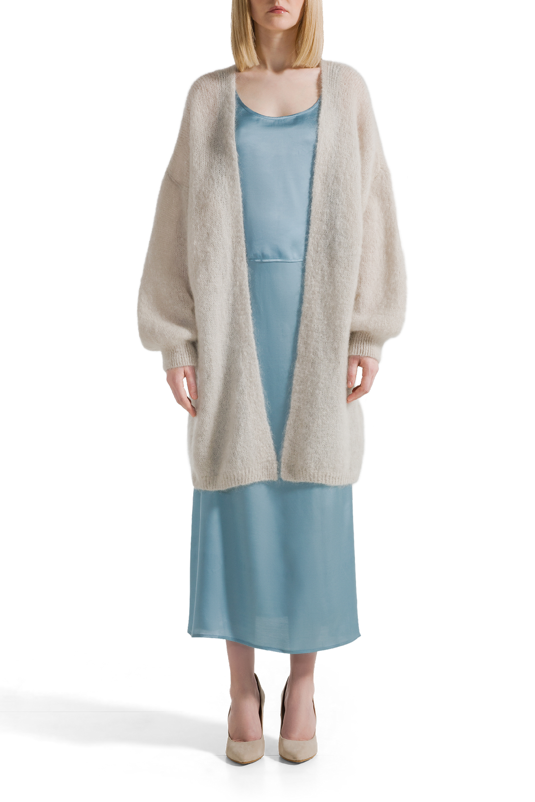 LEE MIDI CARDIGAN - BEIGE