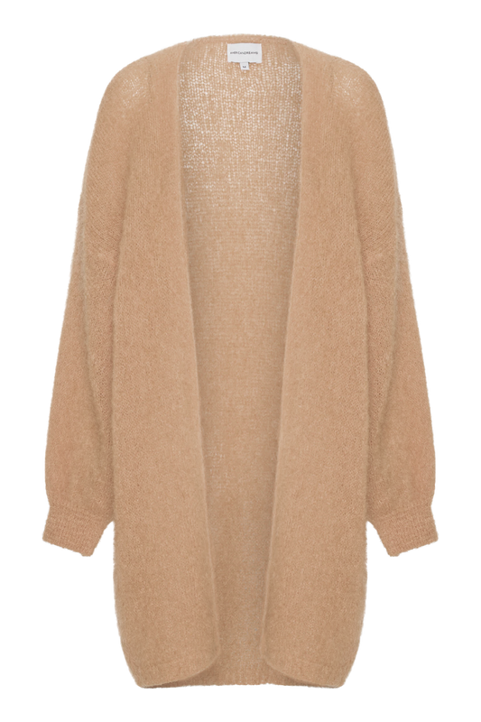 LEE MIDI CARDIGAN - MEDIUM BROWN