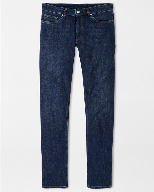 VINTAGE WASHED FIVE POCKET DENIM - TRUE BLUE