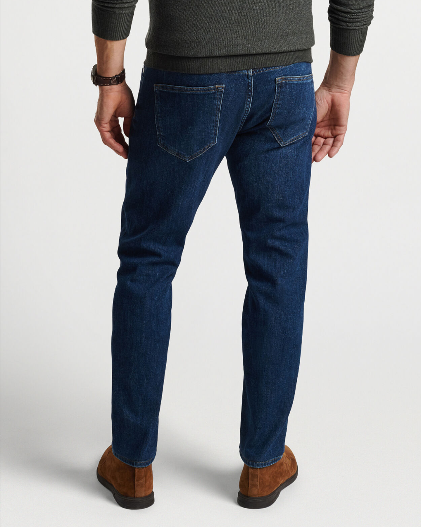 VINTAGE WASHED FIVE POCKET DENIM - TRUE BLUE