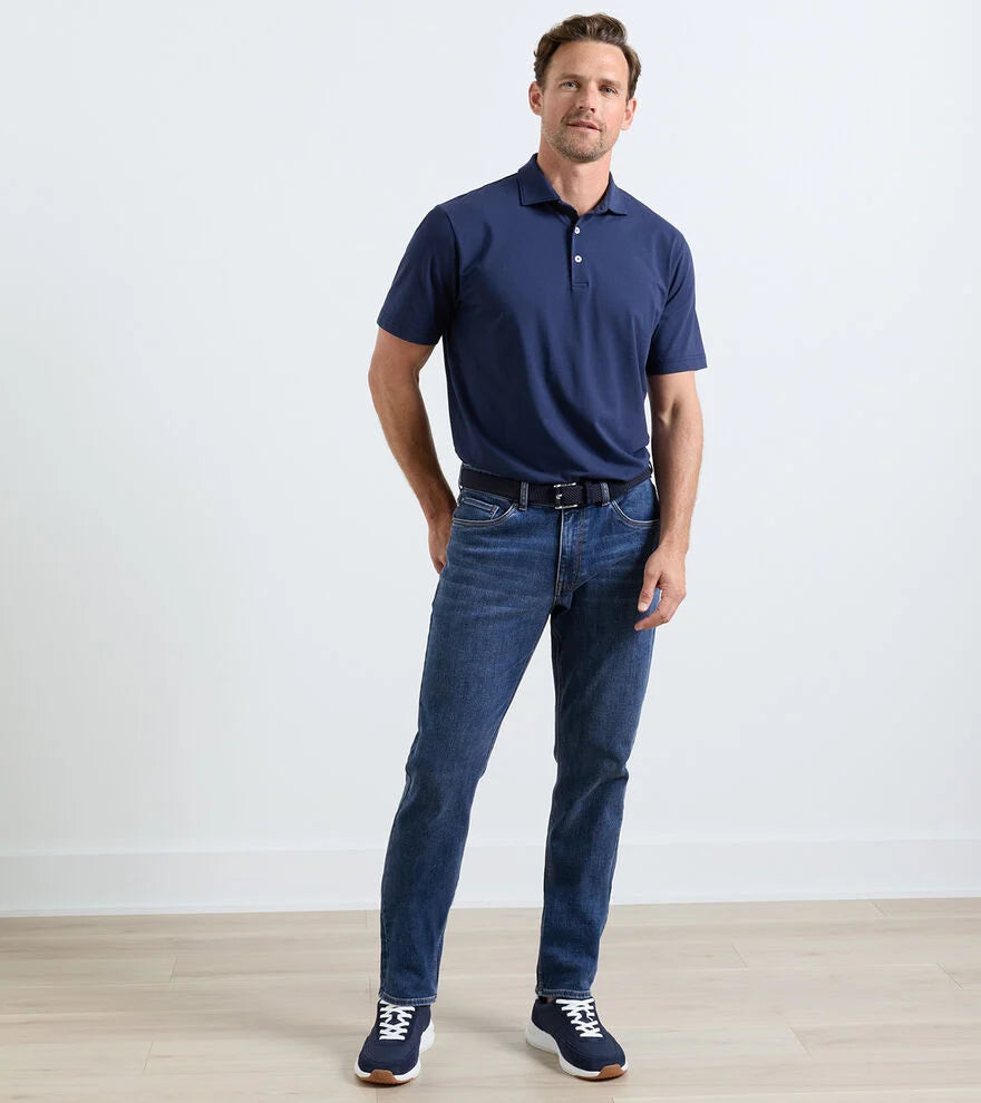 CROWN HERITAGE FIVE POCKET DENIM - MIDNIGHT BLUE RINSE