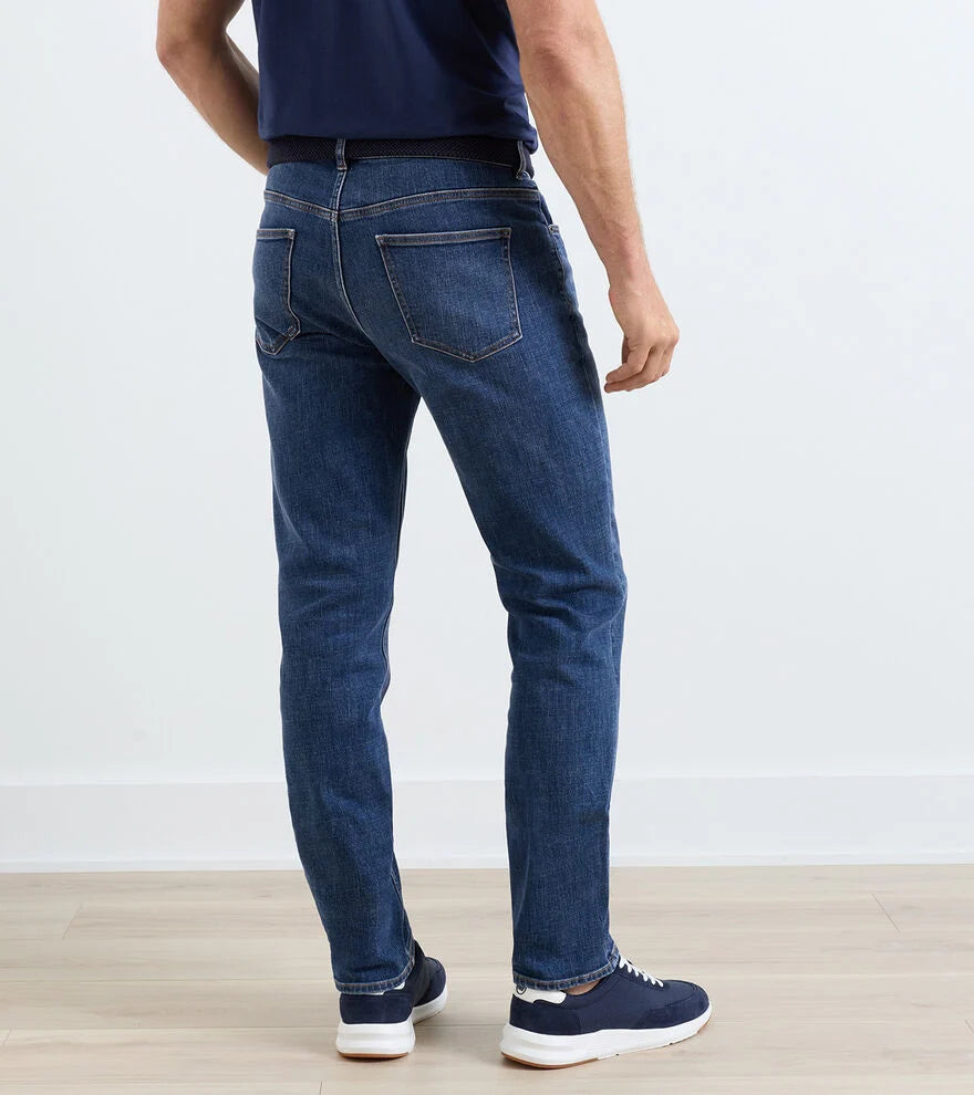 CROWN HERITAGE FIVE POCKET DENIM - MIDNIGHT BLUE RINSE