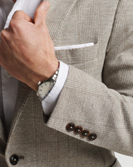 CAROVA JERSEY HOUNDSTOOTH SOFT JACKET - ICED CHAI
