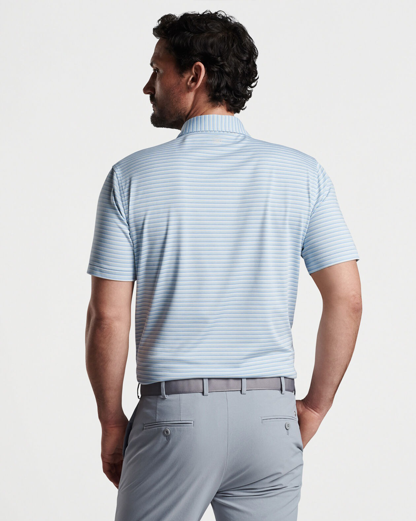 MCCRAVEN PERFORMANCE JERSEY POLO - BLUE FROST