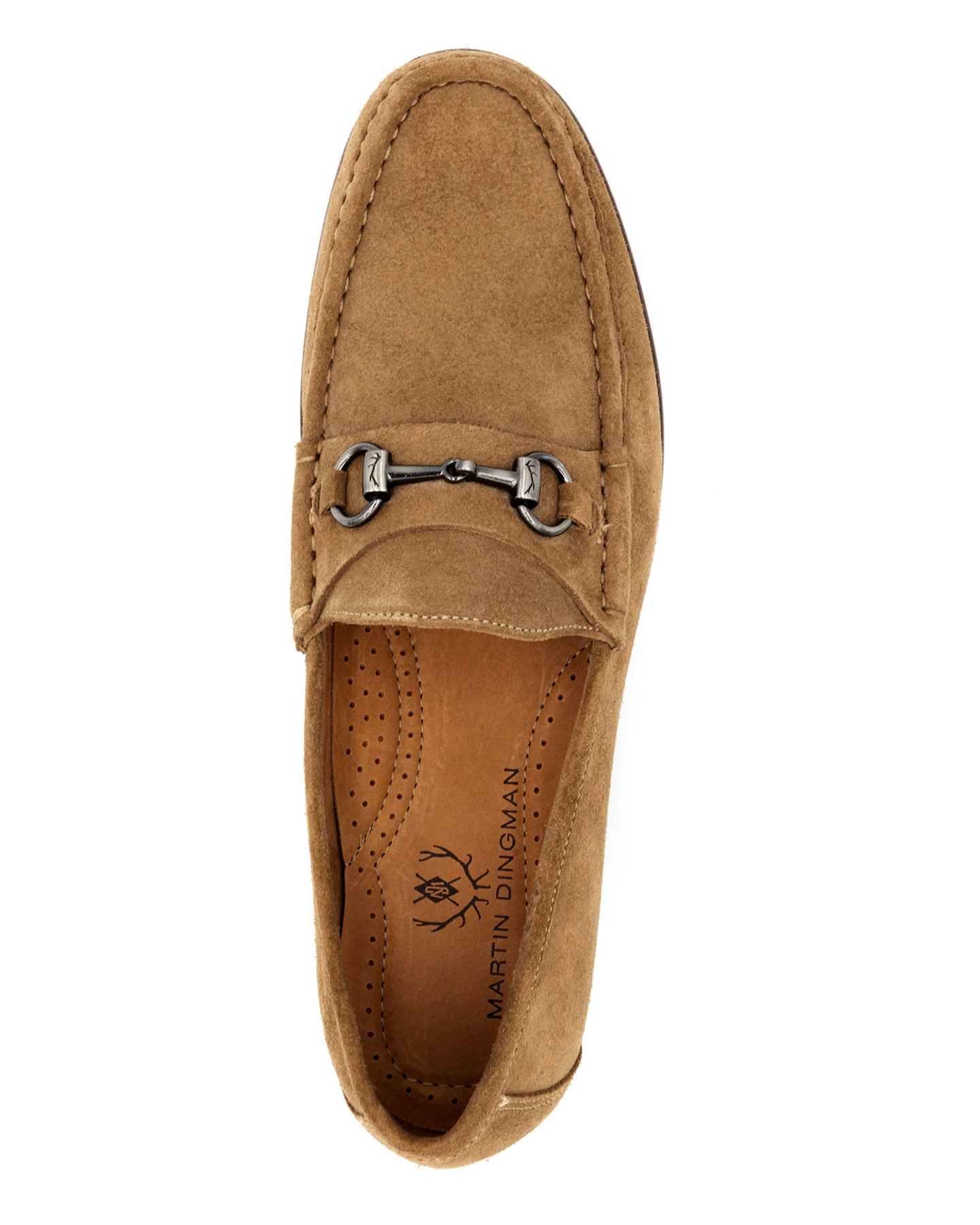 ADDISON SUEDE HORSE BIT LOAFER KHAKI