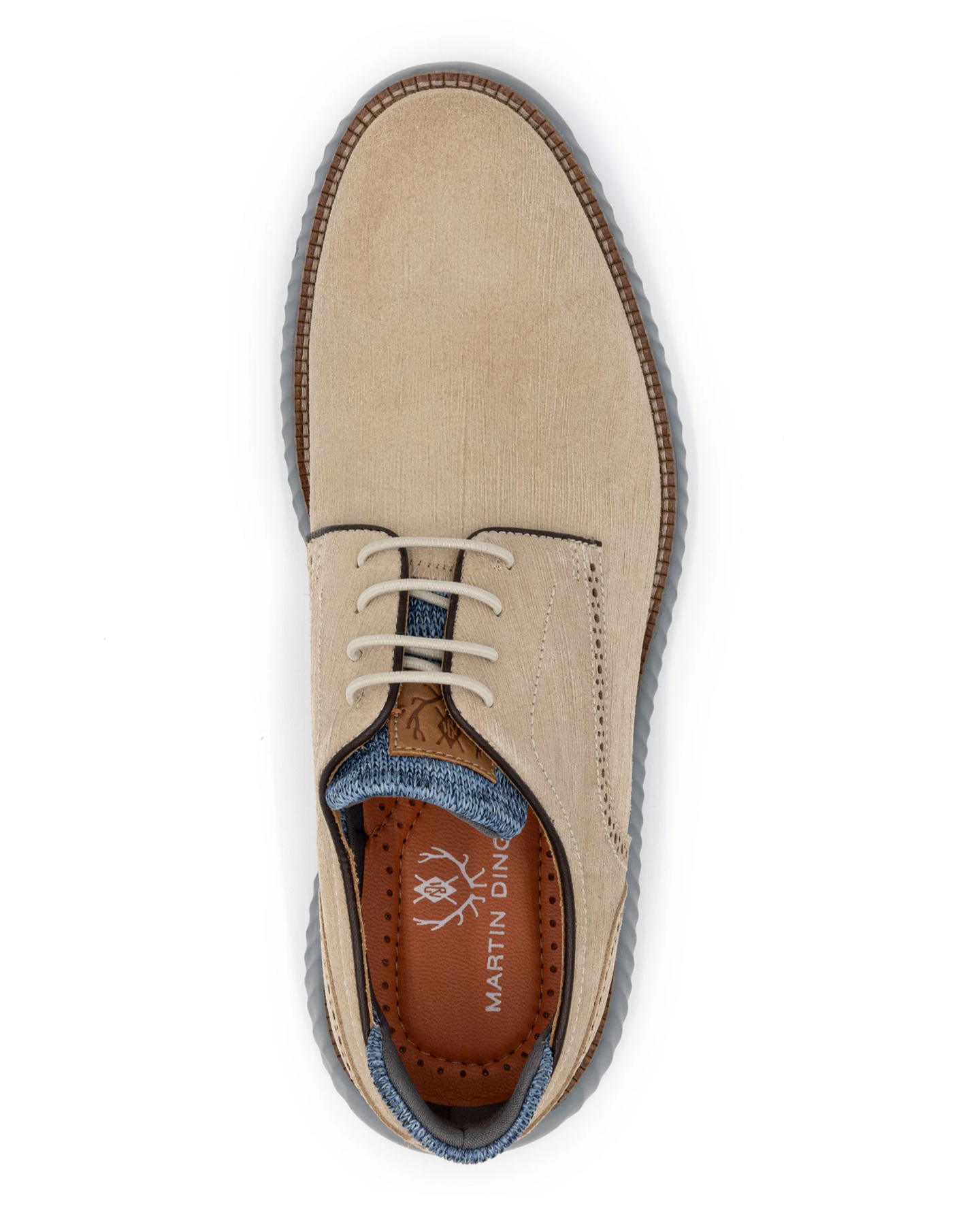 COUNTRYAIRE PLAINTOE SUEDE SHOE - BONE