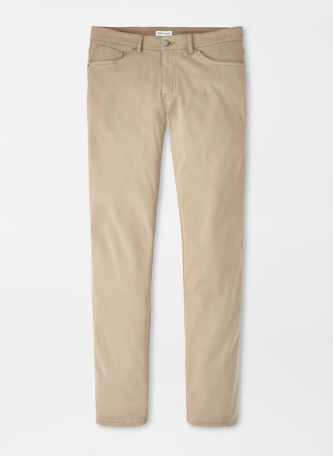 SIGNATURE SATEEN FIVE POCKET PANT - GRAIN