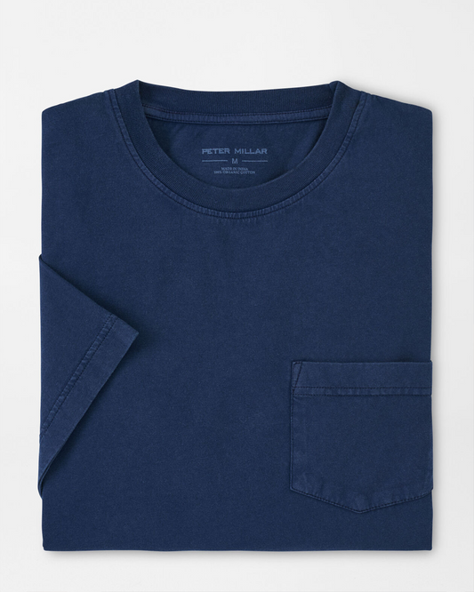 LAVA WASH POCKET TEE - NAVY