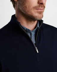 AUTUMN CREST 1/4 ZIP VEST - NAVY