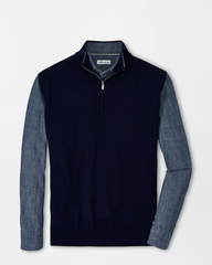 AUTUMN CREST 1/4 ZIP VEST - NAVY