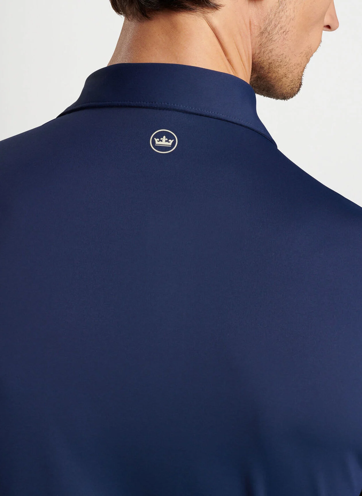 SOLID PERFORMANCE JERSEY POLO - NAVY