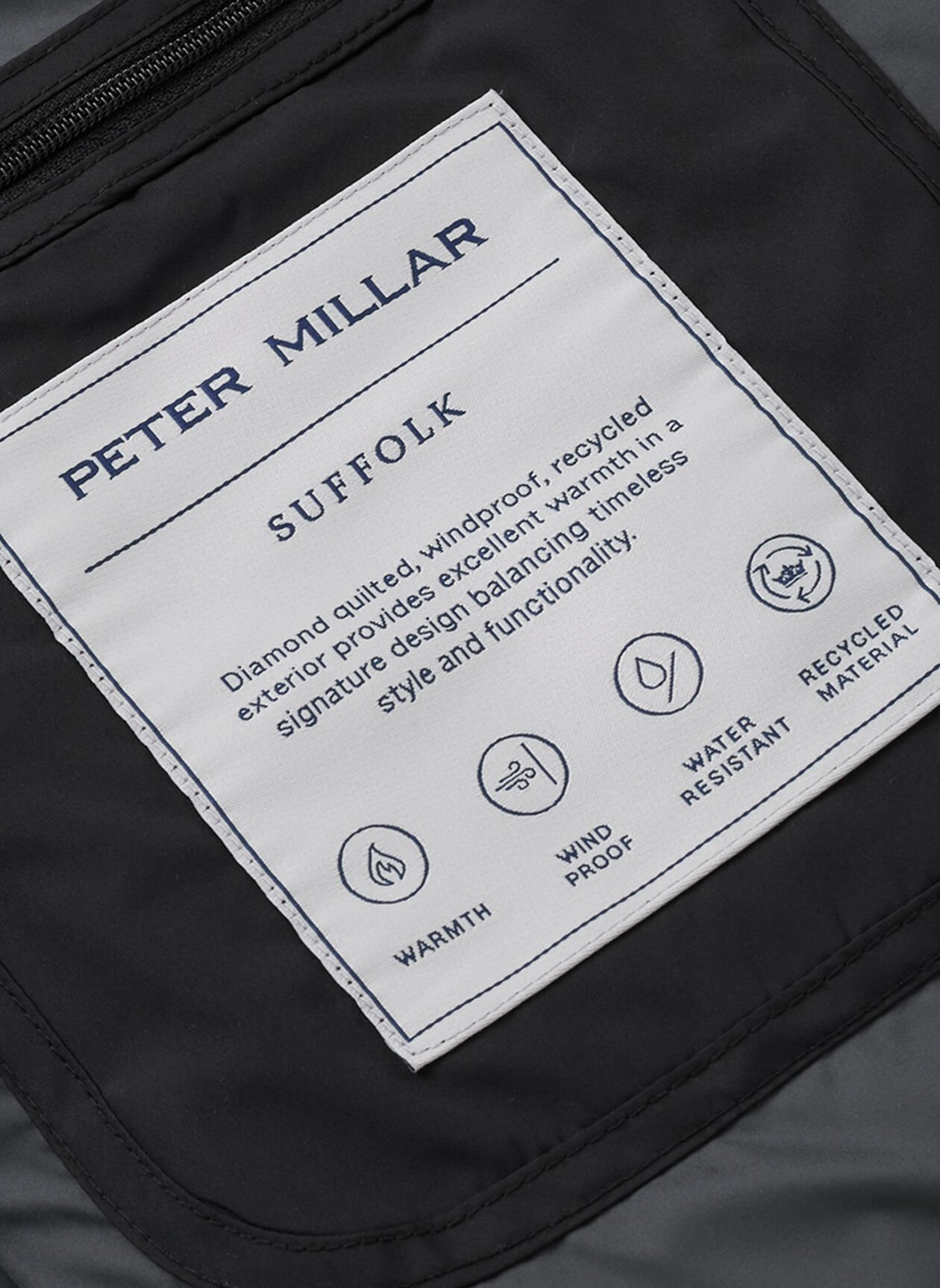 SUFFOLK QUILTED TRAVEL COAT - BLACK
