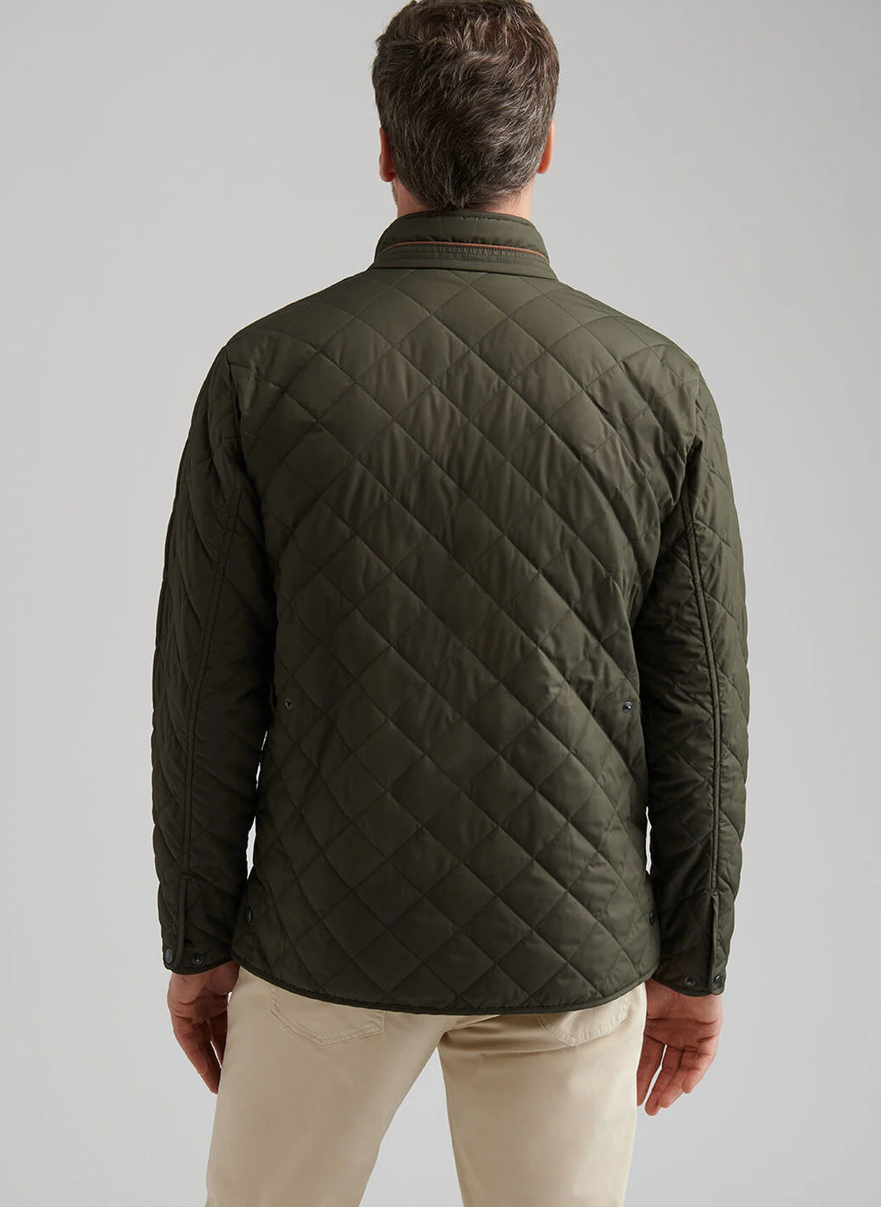 SUFFOLK QUILTED TRAVEL COAT - DARK OLIVE