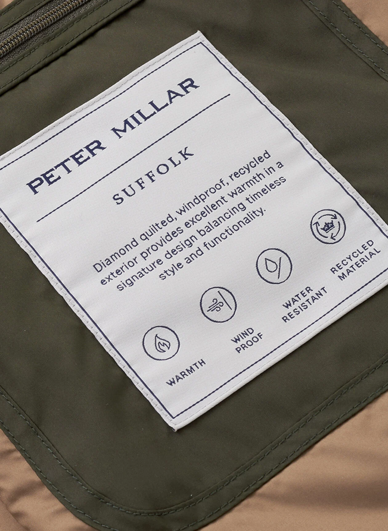 SUFFOLK QUILTED TRAVEL COAT - DARK OLIVE
