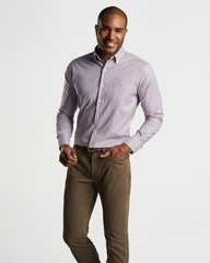 MARKET COTTON-STRETCH SHIRT - WILD BERRY